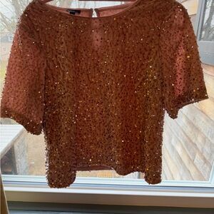 Talbot’s Sequin Embellished Women's Top - light pink